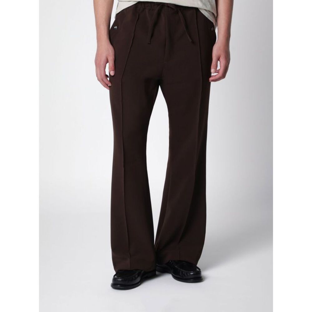 Flared Stretch Technical Fabric Trousers Needles With Elasticated Waist